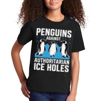 Penguins Against Authoritarian Ice Holes Resist Penguin Kids T-Shirt