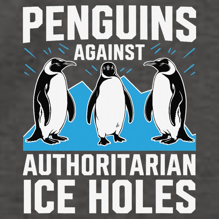 Penguins Against Authoritarian Ice Holes Resist Penguin Vector Backpack
