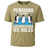 Penguins Against Authoritarian Ice Holes Resist Penguin Cooling Performance Crew T-Shirt