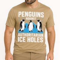Penguins Against Authoritarian Ice Holes Resist Penguin Cooling Performance Crew T-Shirt