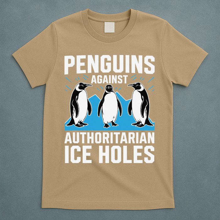 Penguins Against Authoritarian Ice Holes Resist Penguin T-Shirt