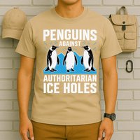 Penguins Against Authoritarian Ice Holes Resist Penguin T-Shirt