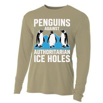 Penguins Against Authoritarian Ice Holes Resist Penguin Cooling Performance Long Sleeve Crew