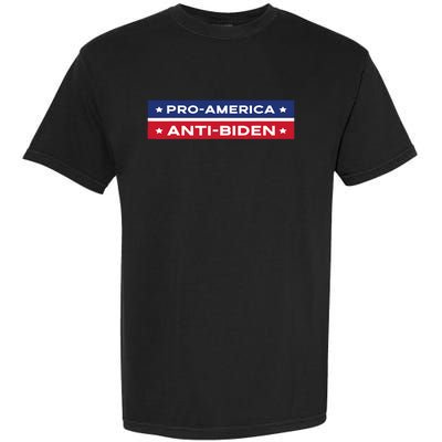 Pro America Anti Biden Flag Usa Impeach Joe Biden Anti Biden Garment-Dyed Heavyweight T-Shirt