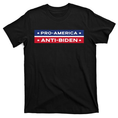 Pro America Anti Biden Flag Usa Impeach Joe Biden Anti Biden T-Shirt