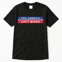 Pro America Anti Biden Flag Usa Impeach Joe Biden Anti Biden Tall T-Shirt