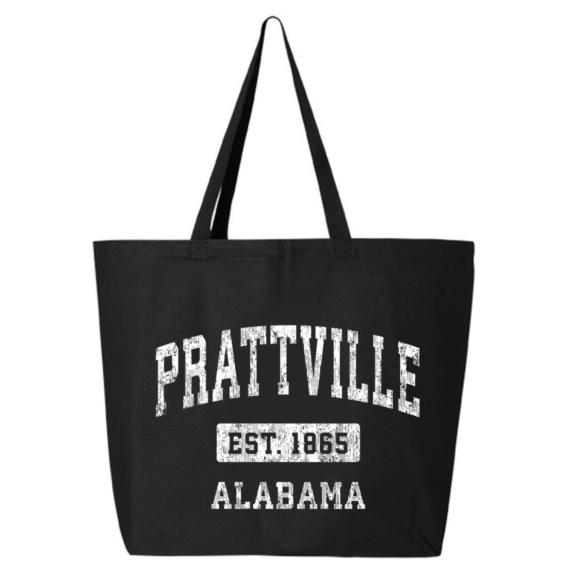 Prattville Alabama Al Vintage Sports Established Design 25L Jumbo Tote