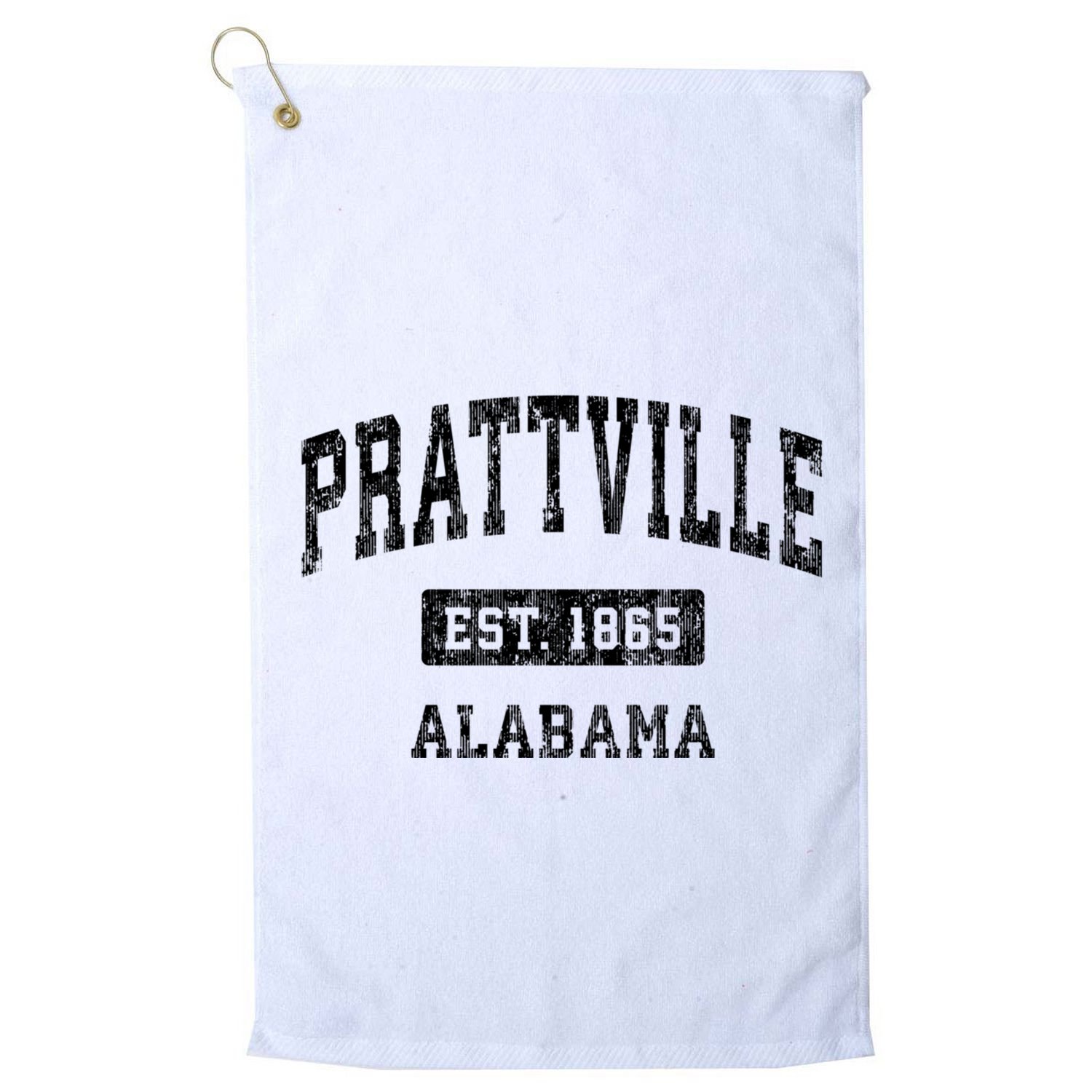 Prattville Alabama Al Vintage Sports Established Design Golf Towel