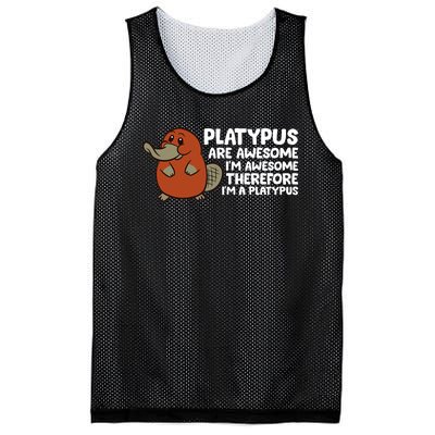 Platypus Are Awesome I'm Awesome Therefore I'm A Platypus Mesh Reversible Basketball Jersey Tank