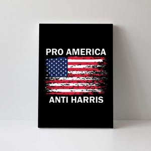 Pro America Anti Kamala Flag Kamala Harris Anti Harris Canvas