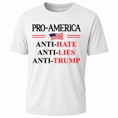 Pro America Anti Trump Hate Lies Resist Sign Anti Trump Flag Performance Shirt