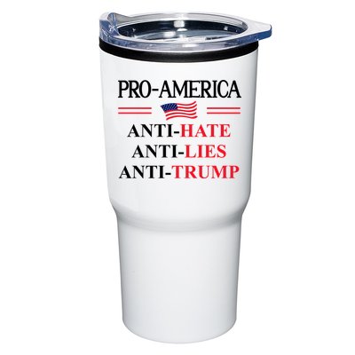 Pro America Anti Trump Hate Lies Resist Sign Anti Trump Flag Tumbler