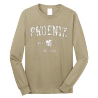 Phoenix Arizona Az Vintage Athletic Sports Long Sleeve Shirt