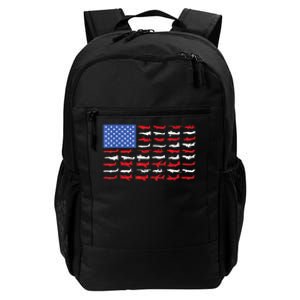 Pilot Airplane American Flag Plane Aviation Daily Commute Backpack