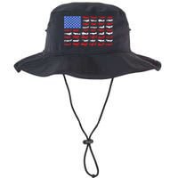 Pilot Airplane American Flag Plane Aviation Bucket Hat