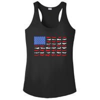 Pilot Airplane American Flag Plane Aviation Ladies PosiCharge Competitor Racerback Tank