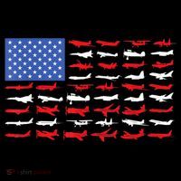 Pilot Airplane American Flag Plane Aviation Wool Snapback Cap