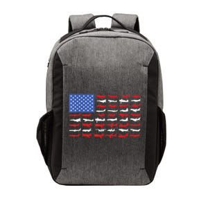 Pilot Airplane American Flag Plane Aviation Vector Backpack