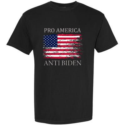 Pro America Anti Biden Flag Impeach Joe Biden Anti Biden Garment-Dyed Heavyweight T-Shirt