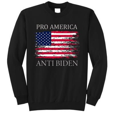 Pro America Anti Biden Flag Impeach Joe Biden Anti Biden Sweatshirt