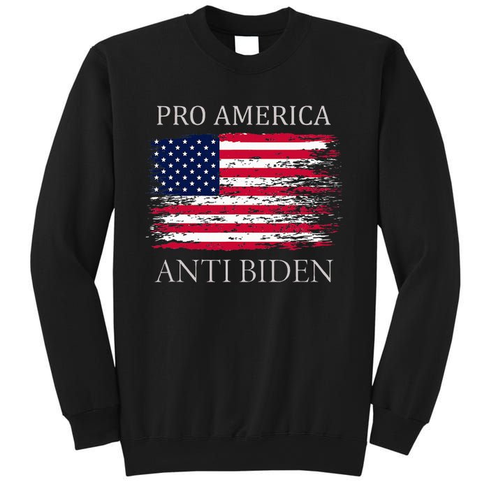 Pro America Anti Biden Flag Impeach Joe Biden Anti Biden Sweatshirt