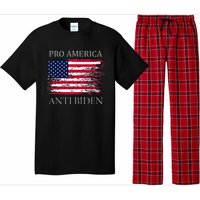 Pro America Anti Biden Flag Impeach Joe Biden Anti Biden Pajama Set