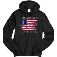 Pro America Anti Biden Flag Impeach Joe Biden Anti Biden Tie Dye Hoodie