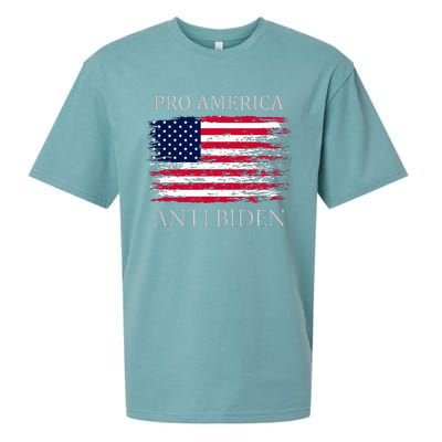 Pro America Anti Biden Flag Impeach Joe Biden Anti Biden Sueded Cloud Jersey T-Shirt