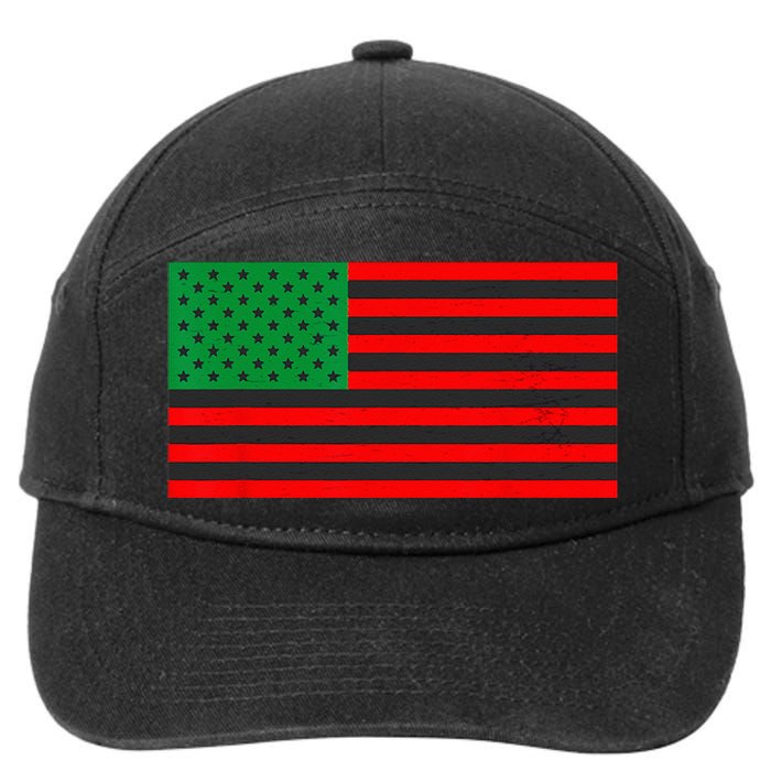 Pan African American Flag 7-Panel Snapback Hat