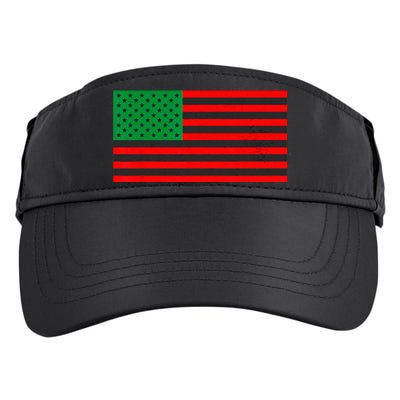 Pan African American Flag Adult Drive Performance Visor