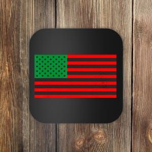 Pan African American Flag Coaster