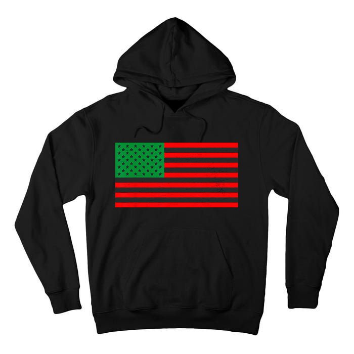 Pan African American Flag Tall Hoodie