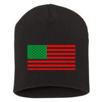 Pan African American Flag Short Acrylic Beanie