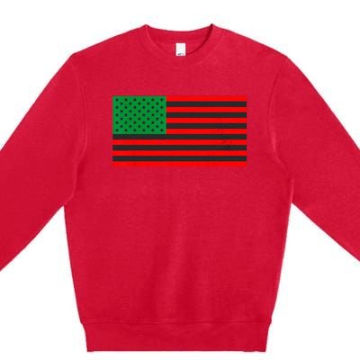 Pan African American Flag Premium Crewneck Sweatshirt