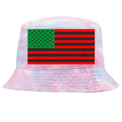 Pan African American Flag Tie-Dyed Bucket Hat