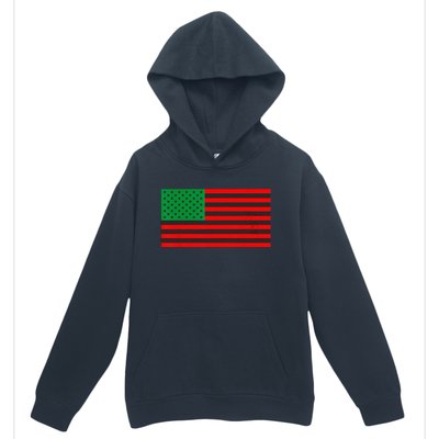 Pan African American Flag Urban Pullover Hoodie