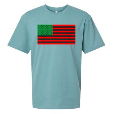 Pan African American Flag Sueded Cloud Jersey T-Shirt