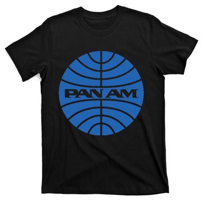 Pan Airlines Am Retro Vintage Airline funny blue T-Shirt