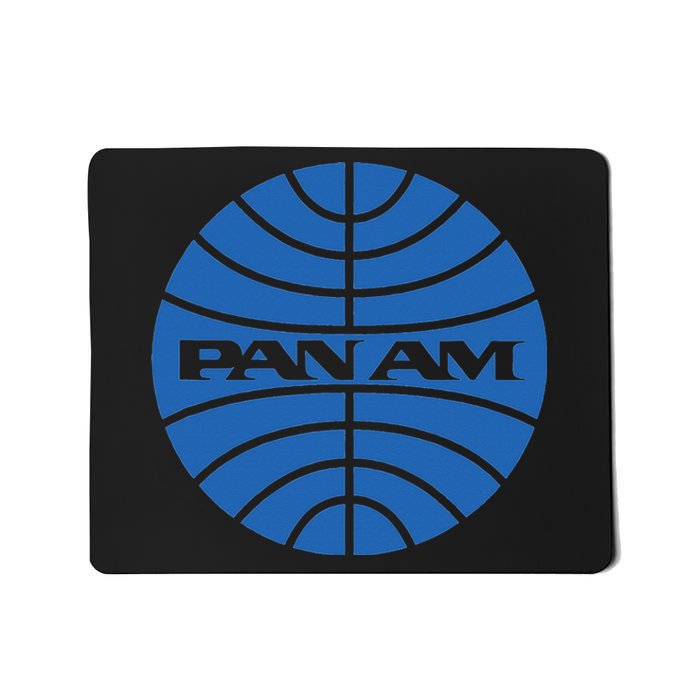 Pan Airlines Am Retro Vintage Airline funny blue Mousepad