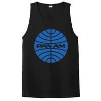 Pan Airlines Am Retro Vintage Airline funny blue PosiCharge Competitor Tank