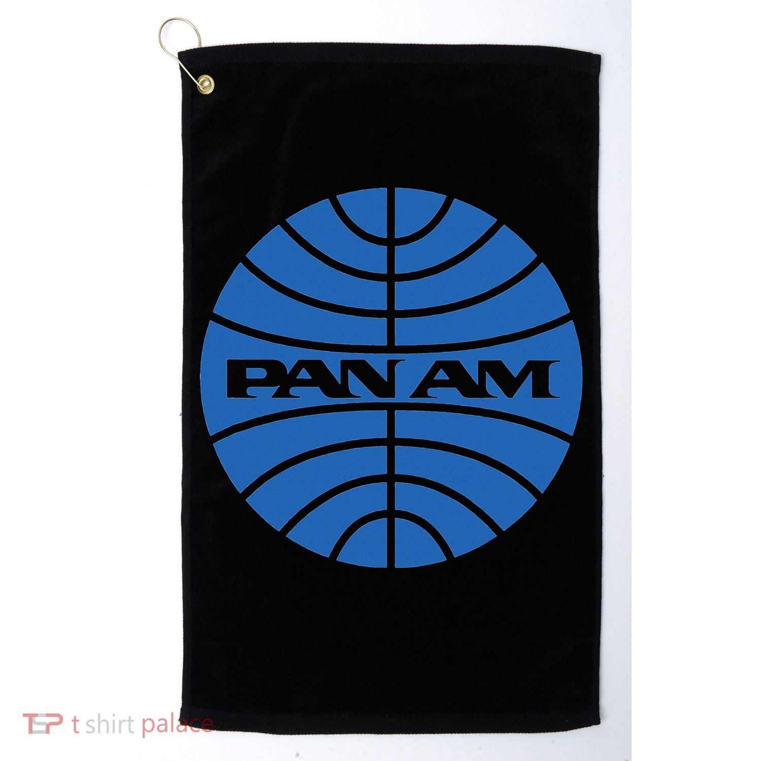 Pan Airlines Am Retro Vintage Airline funny blue Golf Towel