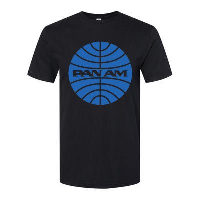 Pan Airlines Am Retro Vintage Airline funny blue Softstyle CVC T-Shirt