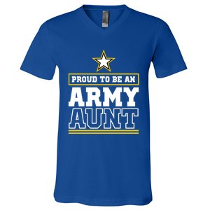 Proud Army Aunt Cool Gift Proud To Be An Army Aunt V-Neck T-Shirt