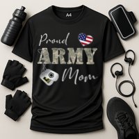 Proud American Army Mom Cooling Performance Crew T-Shirt
