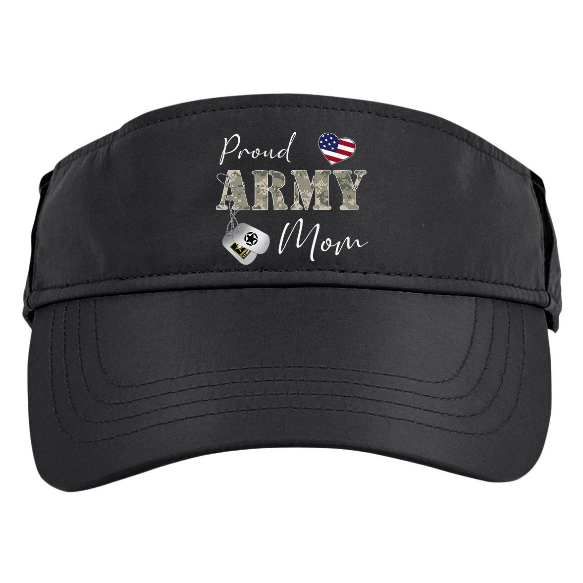 Proud American Army Mom Adult Drive Performance Visor