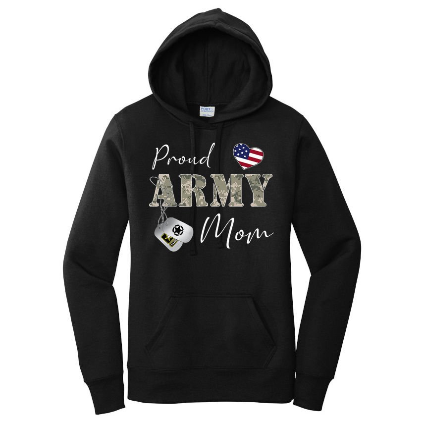 Proud American Army Mom Women's Pullover Hoodie