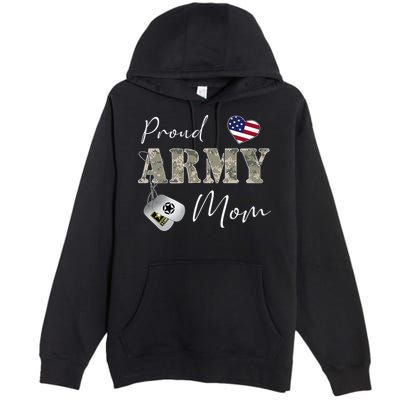Proud American Army Mom Premium Pullover Hoodie