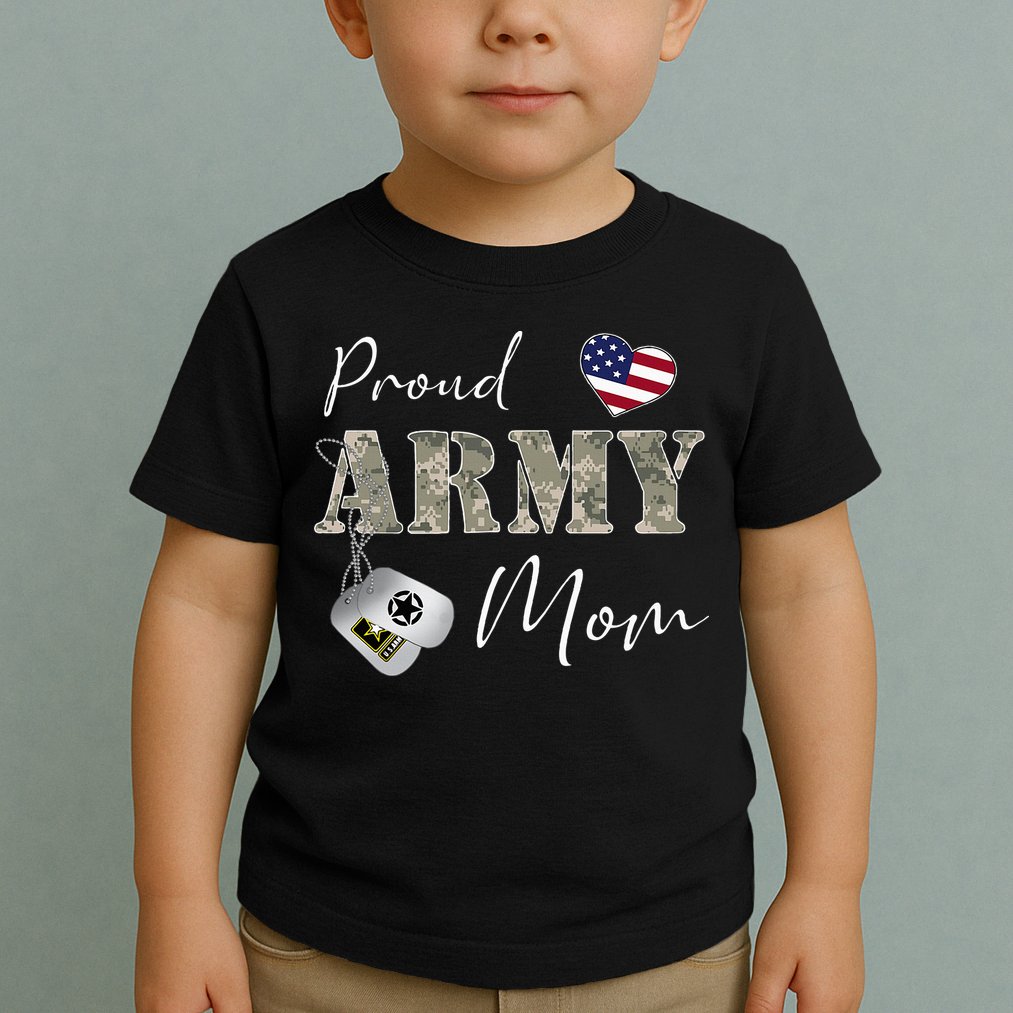 Proud American Army Mom Toddler T-Shirt