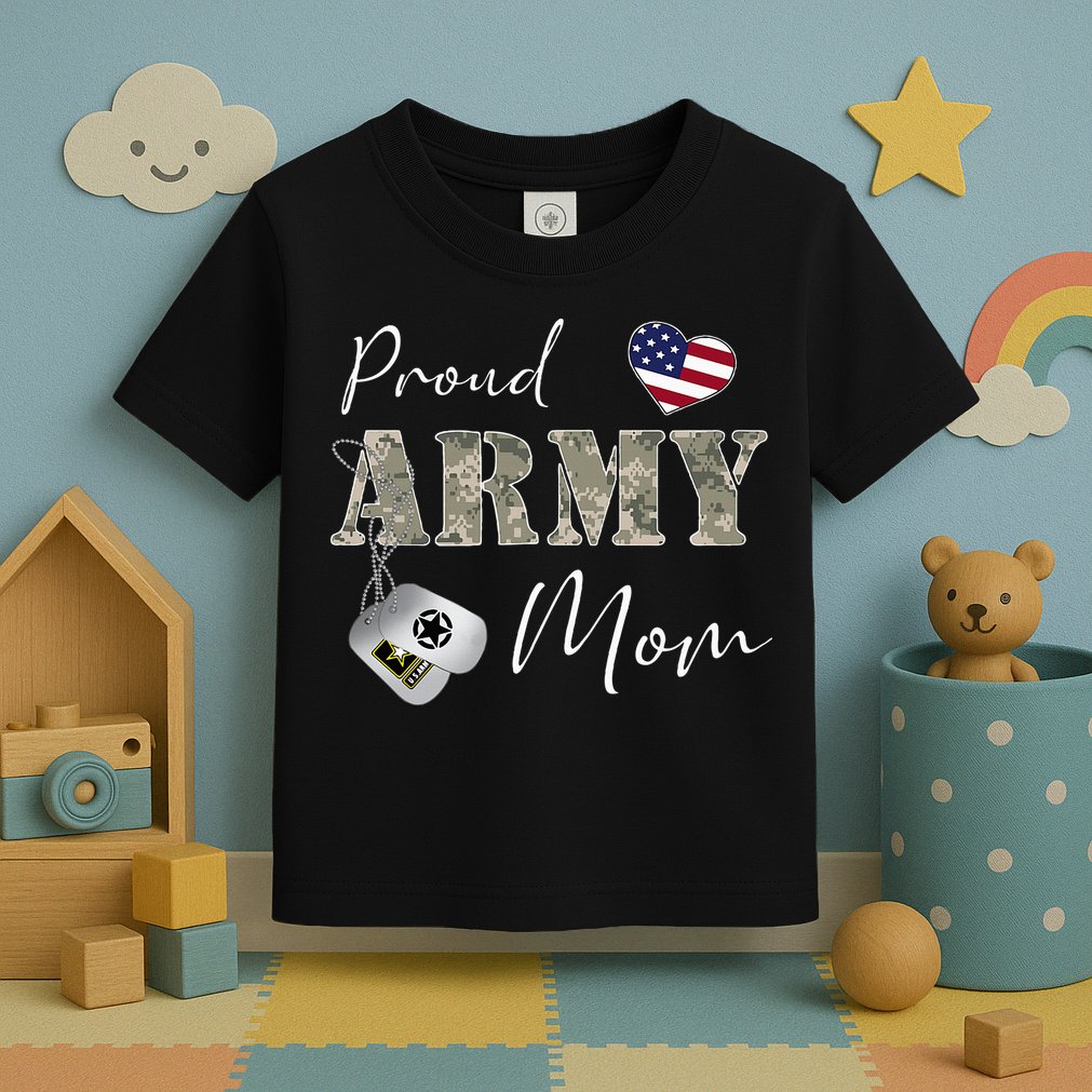 Proud American Army Mom Toddler T-Shirt