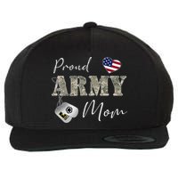 Proud American Army Mom Wool Snapback Cap